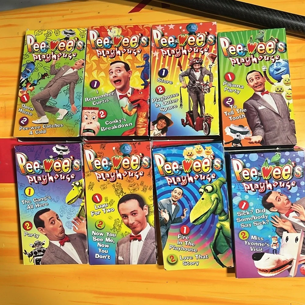 1996 Pee-Wee’s Playhouse Volumes 1-8 VHS TAPE Box Set Plus Three extra - Picture 4 of 7